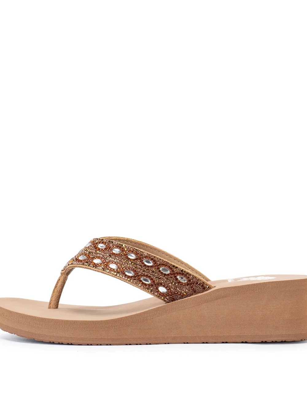 YELLOW BOX TEENY TAN WEDGE SANDAL 
GENUINE LEATHER
MEDIUM WIDTH NEW IN BOX